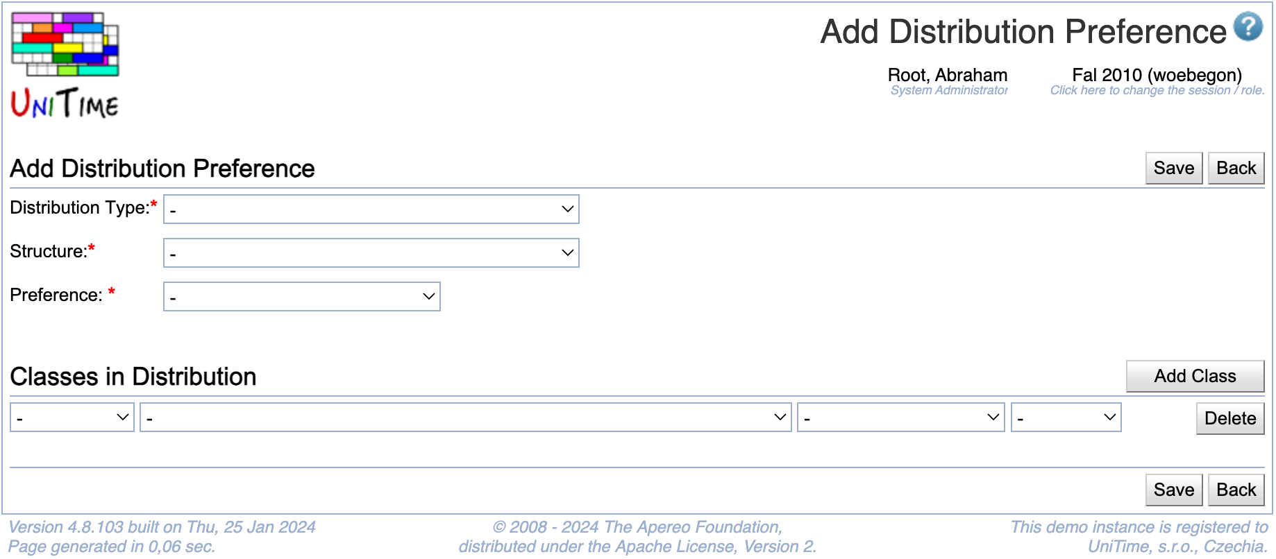 Add Distribution Preference