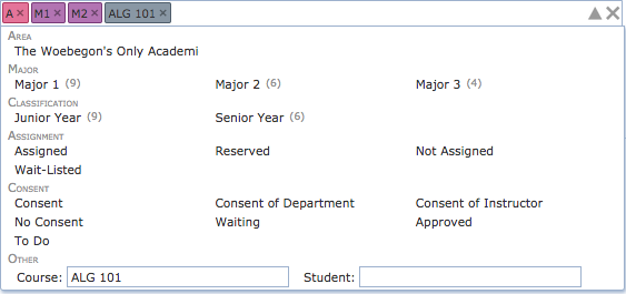 Scheduling Dashboard Filter