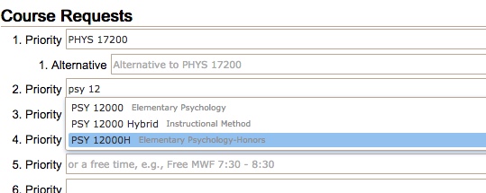 UniTime Course Requests User Manual