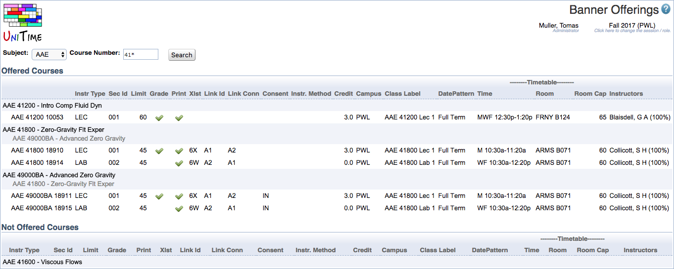 Course Timetabling Data Entry Manual