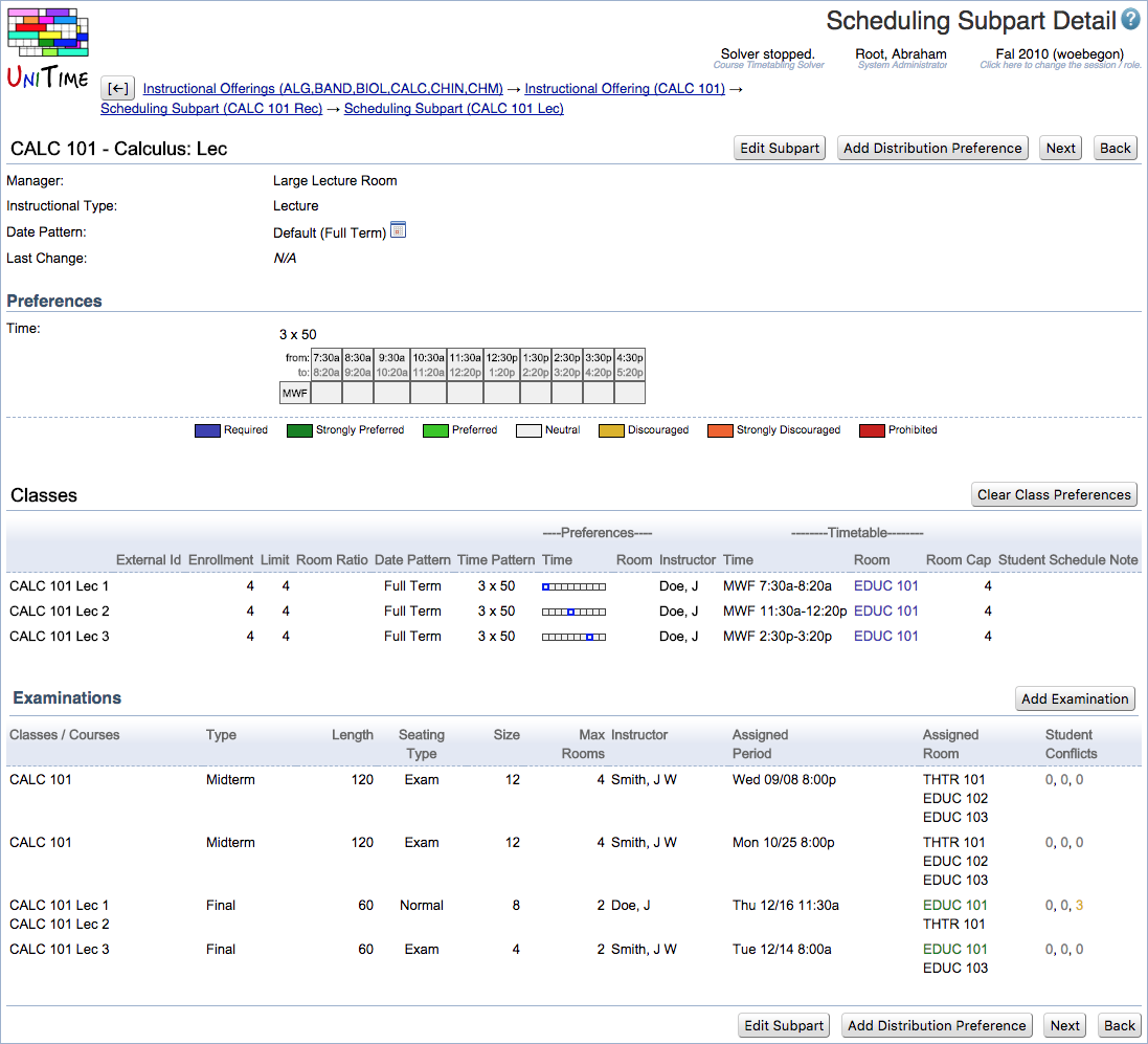 Course Timetabling Data Entry Manual