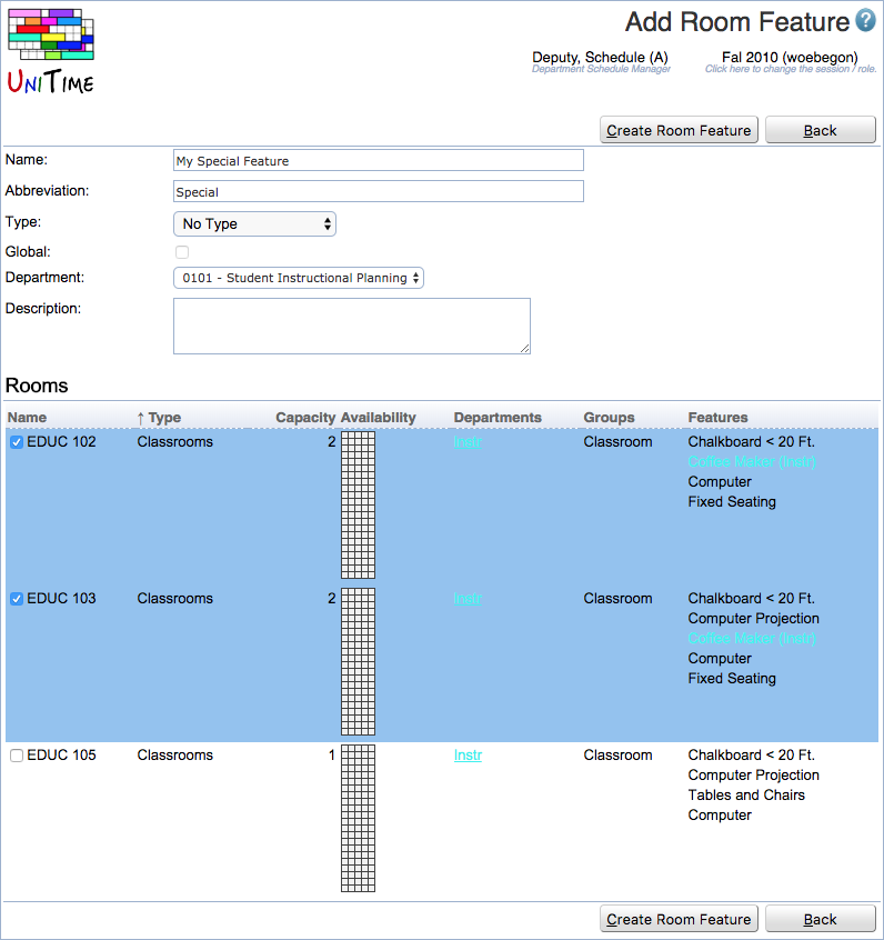 Course Timetabling Data Entry Manual