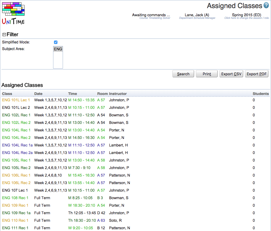 Course Timetabling Solver Manual