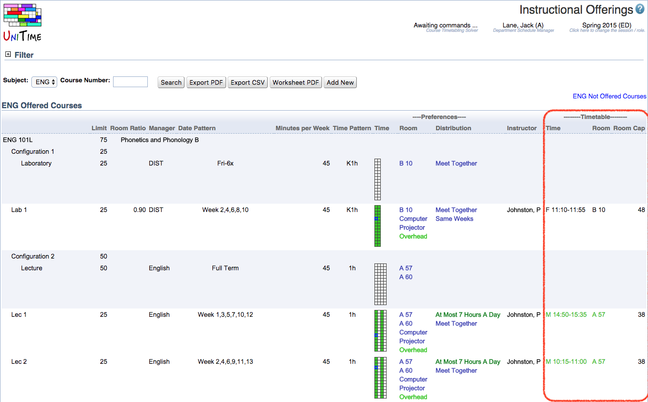 Course Timetabling Solver Manual