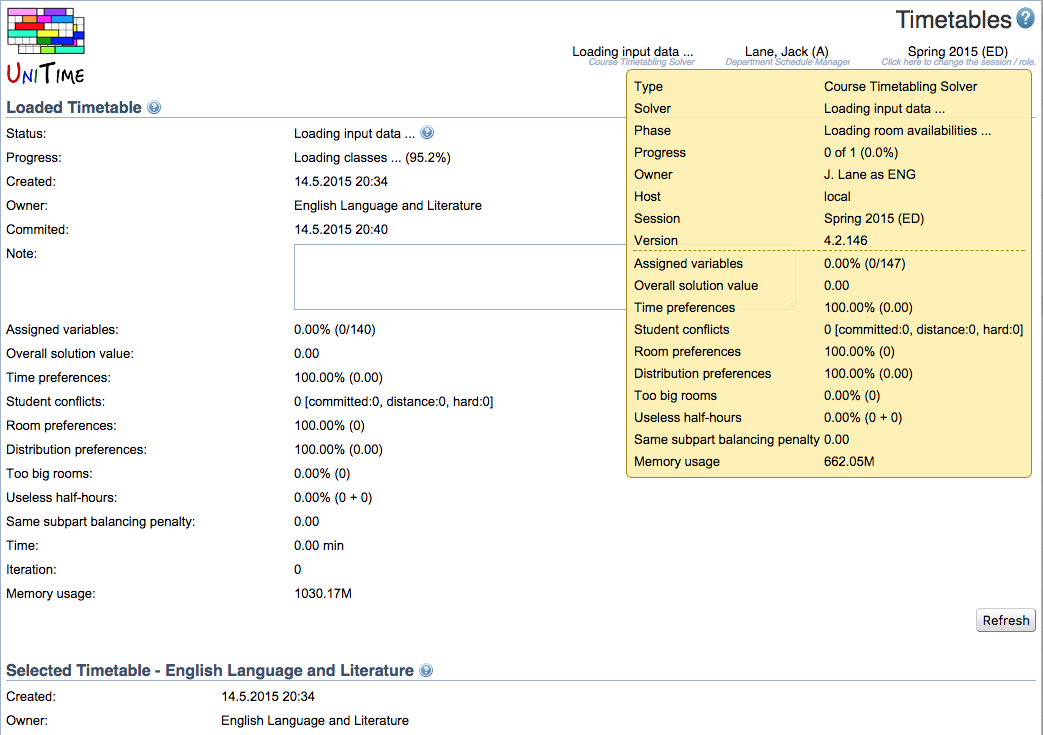 Course Timetabling Solver Manual