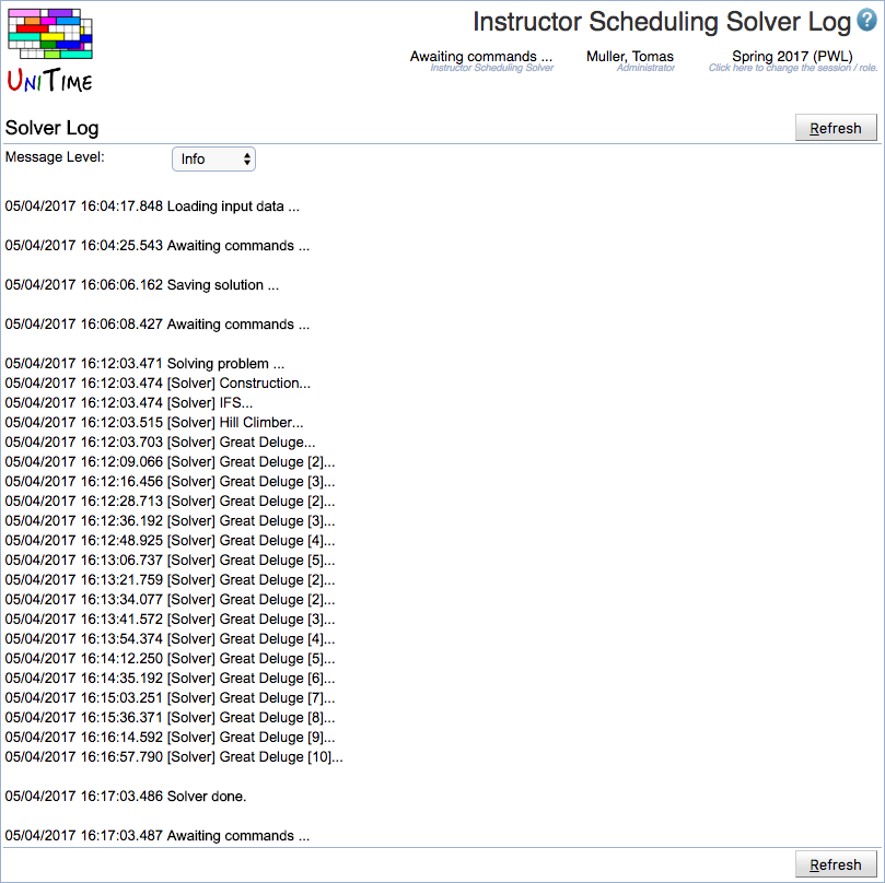 Instructor Scheduling