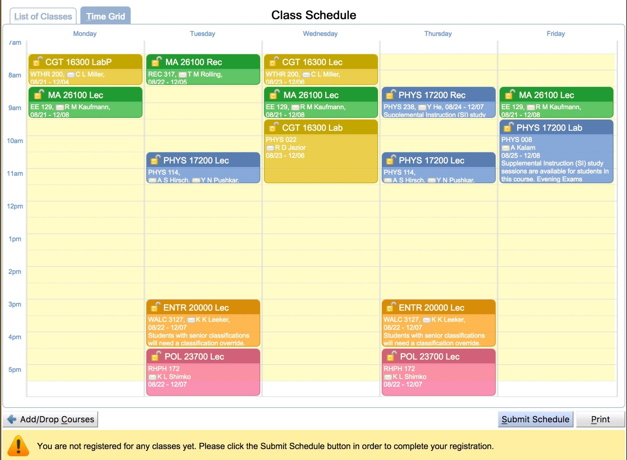 Student Scheduling Assistant