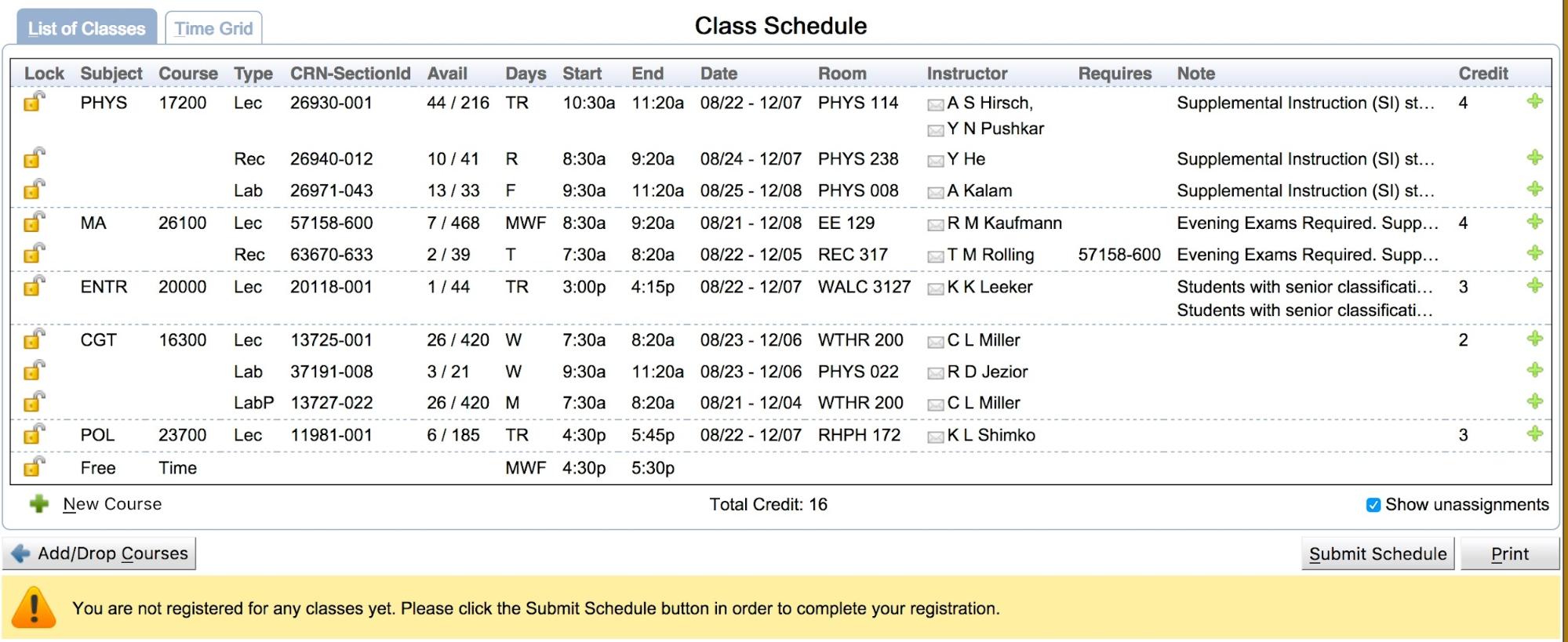 Student Scheduling Assistant