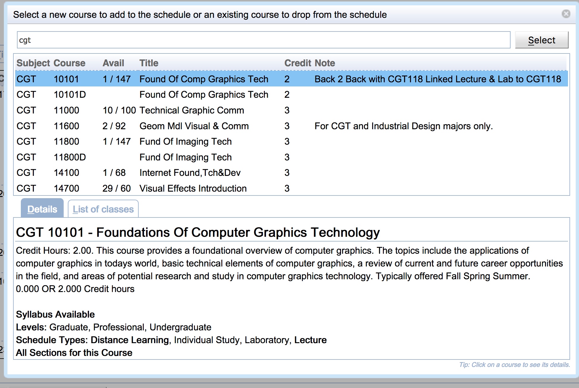 Student Scheduling Assistant