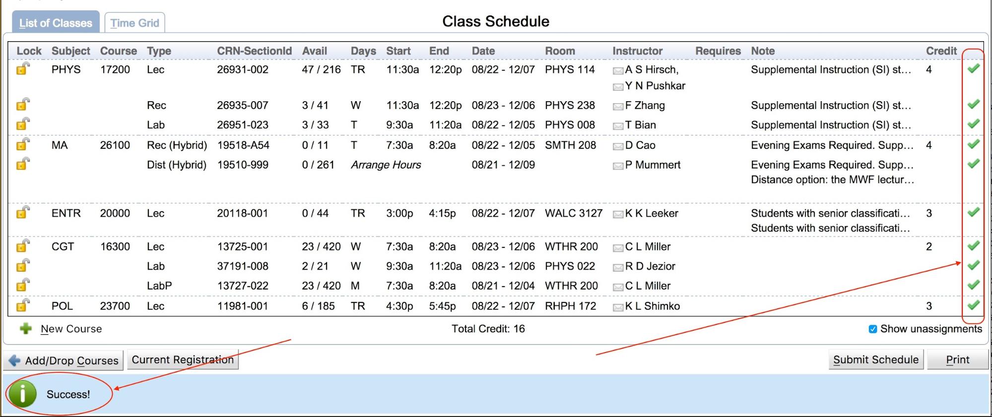 Student Scheduling Assistant