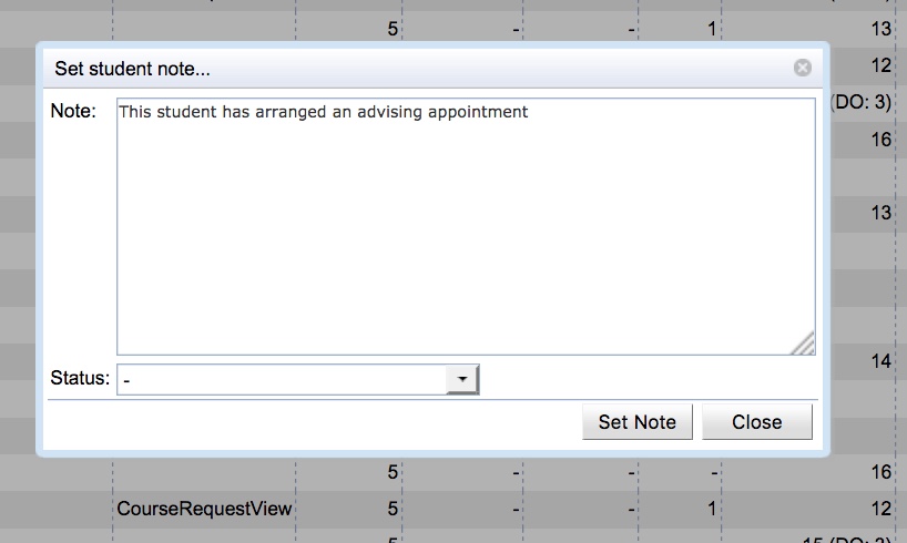 Student Scheduling Dashboard Manual