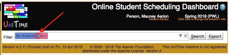 Student Scheduling Dashboard Manual