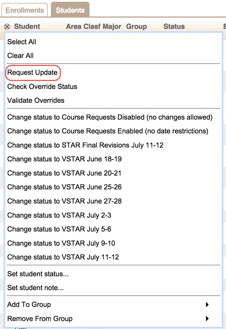 Student Scheduling Dashboard Manual